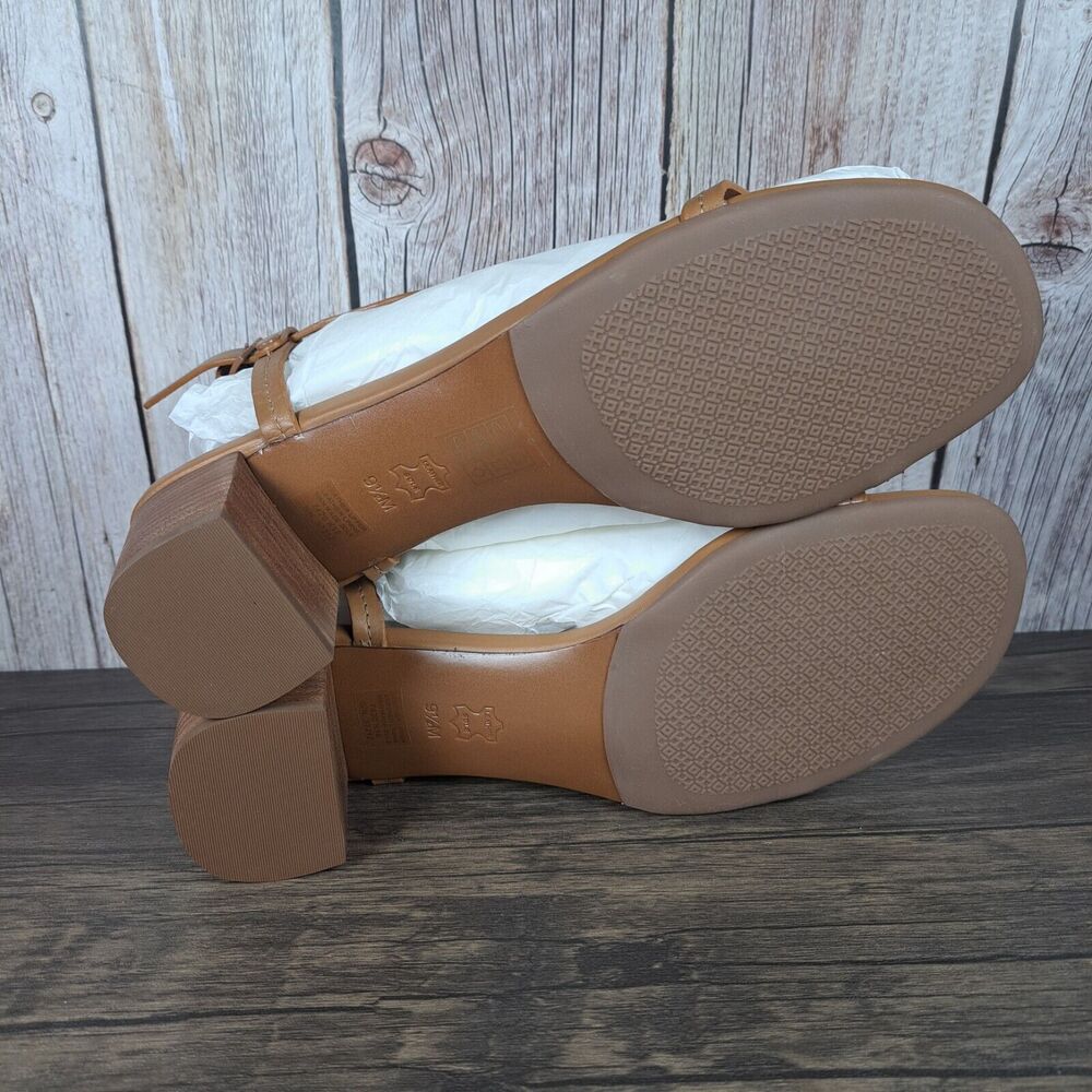 Tory Burch Miller 55mm Strappy Sandals Veg Nappa Women's Sz 9.5 M Royal Tan NIB - Picture 7 of 9